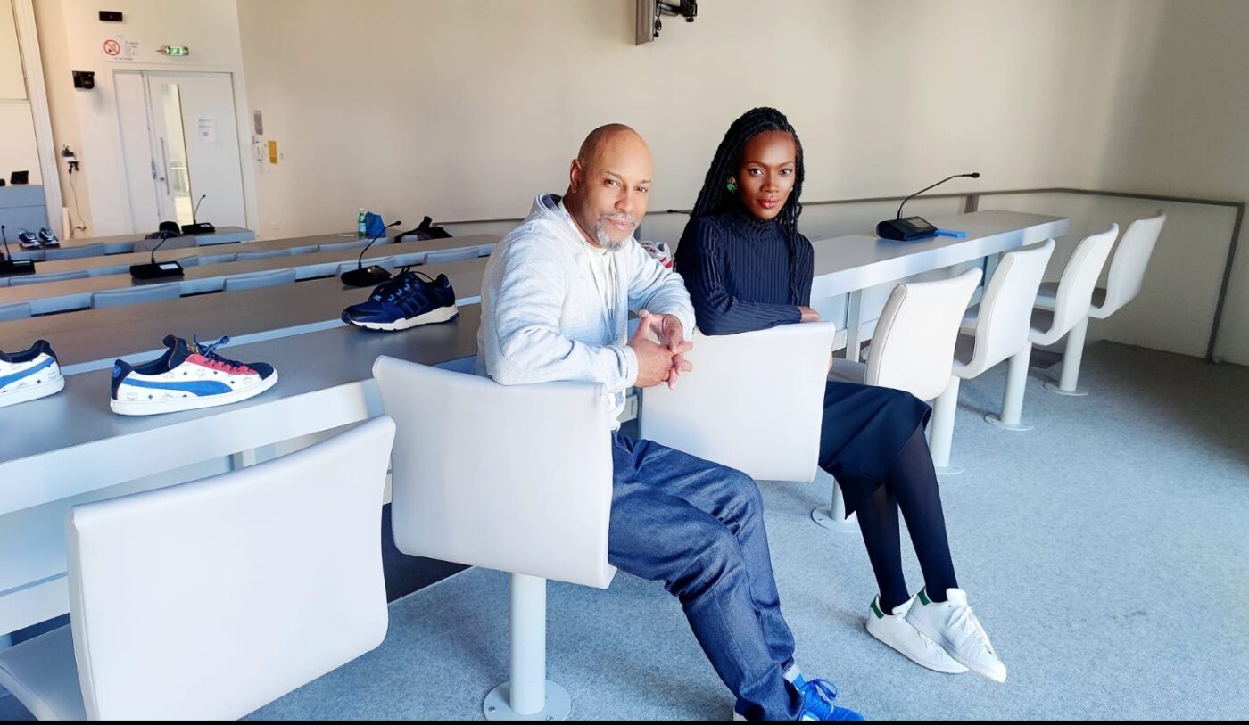 Sissi and fellow GFA judge Sean Williams teaching their award-winning sneaker culture MBA program at HEC Paris